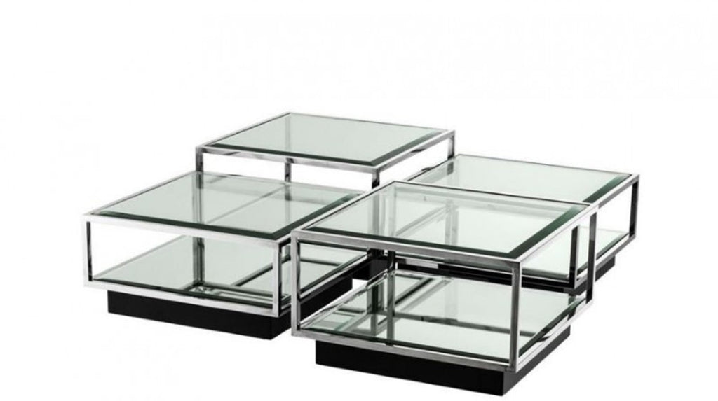 Art Deco Luxus Couchtisch 4er Set - Wohnzimmer Salon Tisch