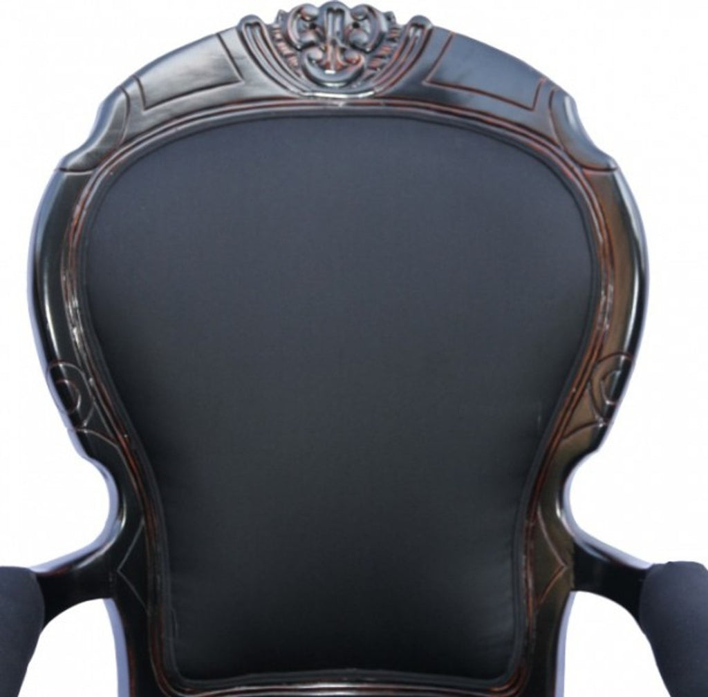 Barock Sessel Louis XIV Superior Schwarz aus Frankreich