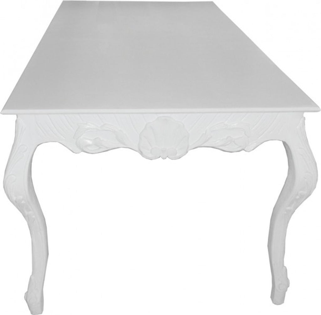 Barock Esstisch Weiss Shabby Chic Style L205 x B104 x H82 cm