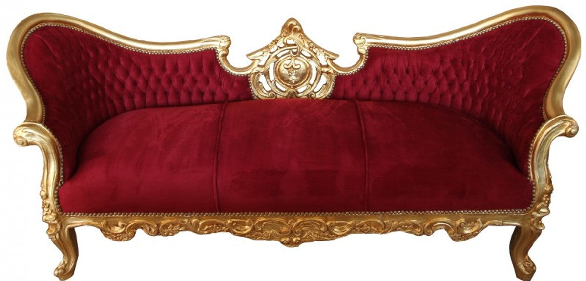 Barock Sofa Vampire Bordeaux/Gold- Limited Edition - Lounge Couch