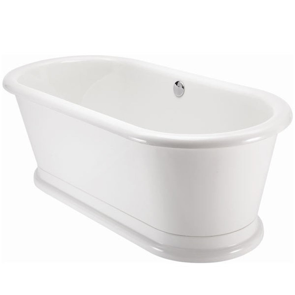 Badewanne freistehend 1800mm BLonR Weiß - Freistehende Retro Antik Badewanne