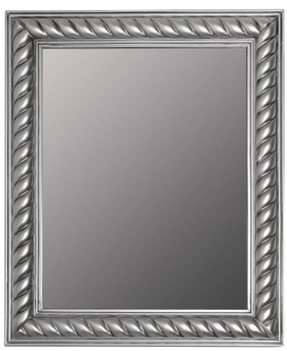 Barock Spiegel / Wandspiegel Antik Silber 52 x H. 62 cm - Barockmöbel