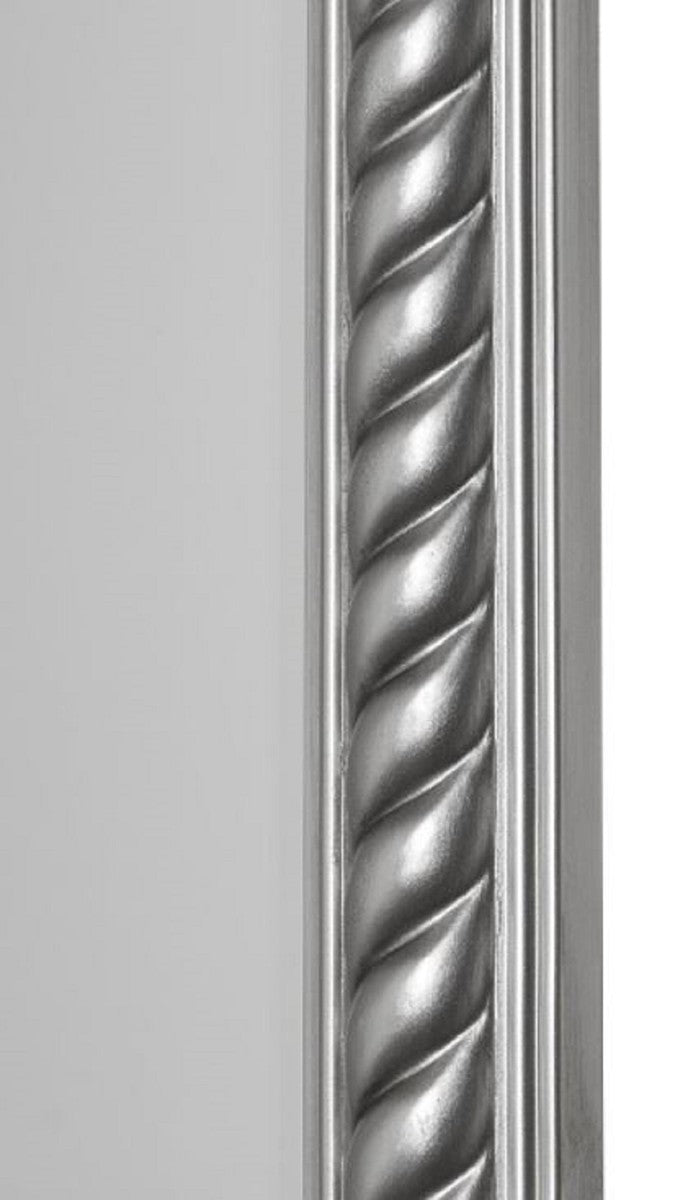 Barock Spiegel / Wandspiegel Antik Silber 62 x H. 187 cm - Barockmöbel