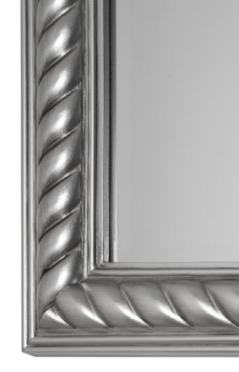 Barock Spiegel / Wandspiegel Antik Silber 62 x H. 187 cm - Barockmöbel