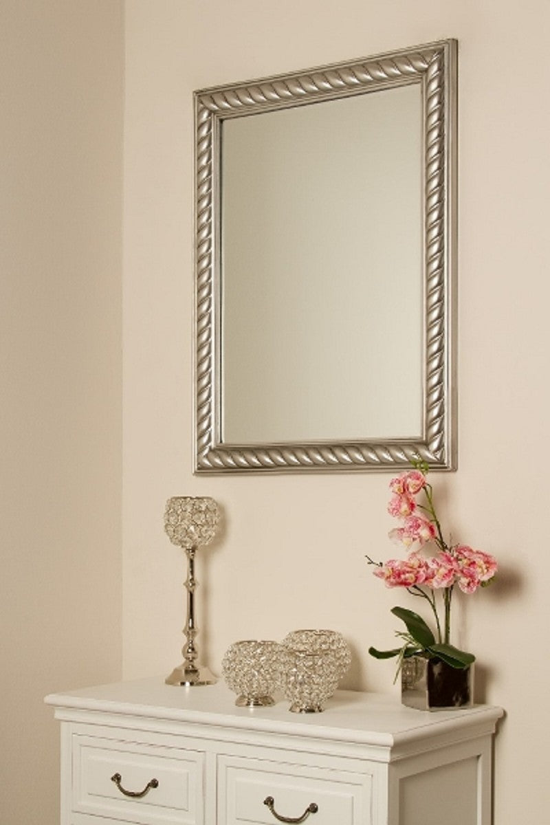 Barock Spiegel / Wandspiegel Antik Silber 62 x H. 82 cm - Möbel im Barockstil