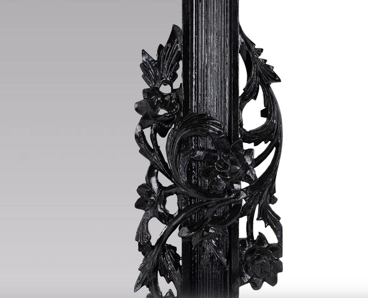 Barock Spiegel / Wandspiegel Schwarz 122 x H. 224 cm - Barockstil Möbel