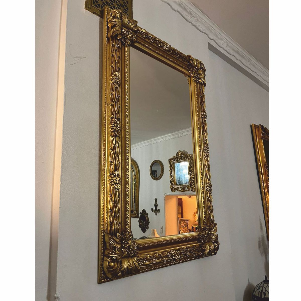 Barock Spiegel Gold H. 146 cm - Prunkvolle Barock Möbel