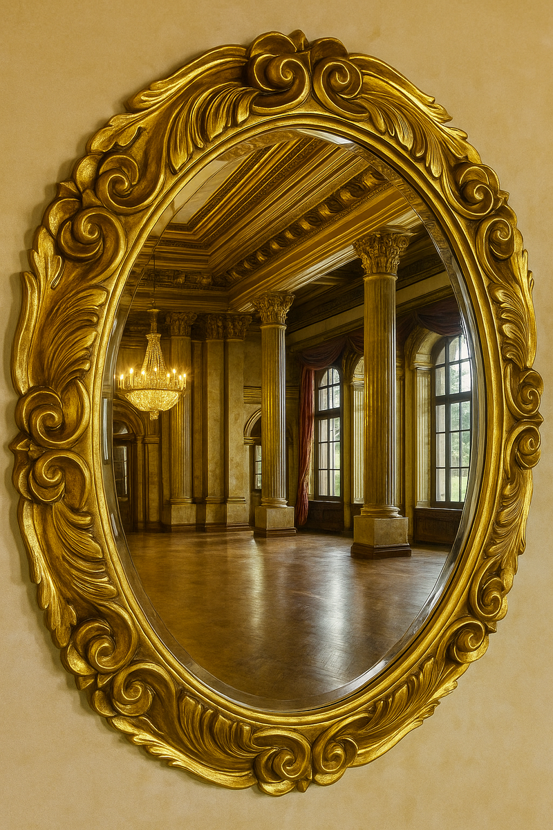 Barock Spiegel Gold H. 90 cm - Barockstil Möbel