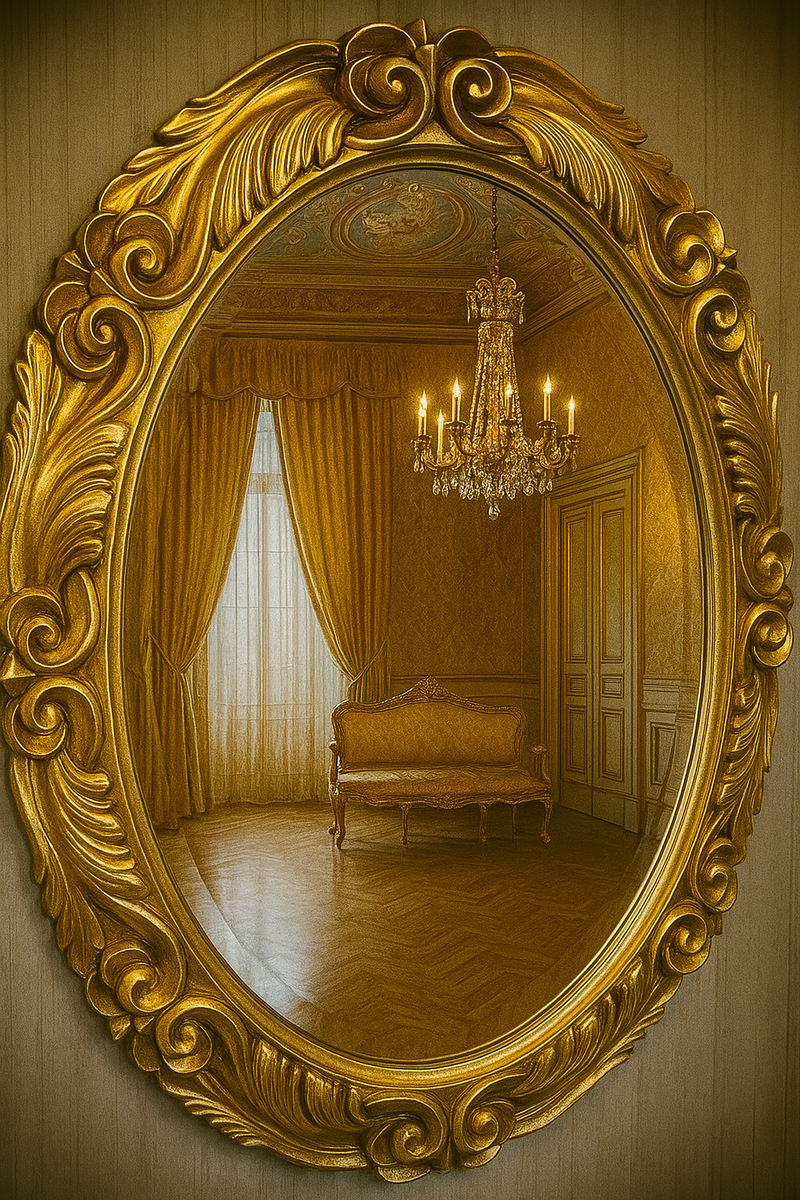 Barock Spiegel Gold H. 90 cm - Barockstil Möbel