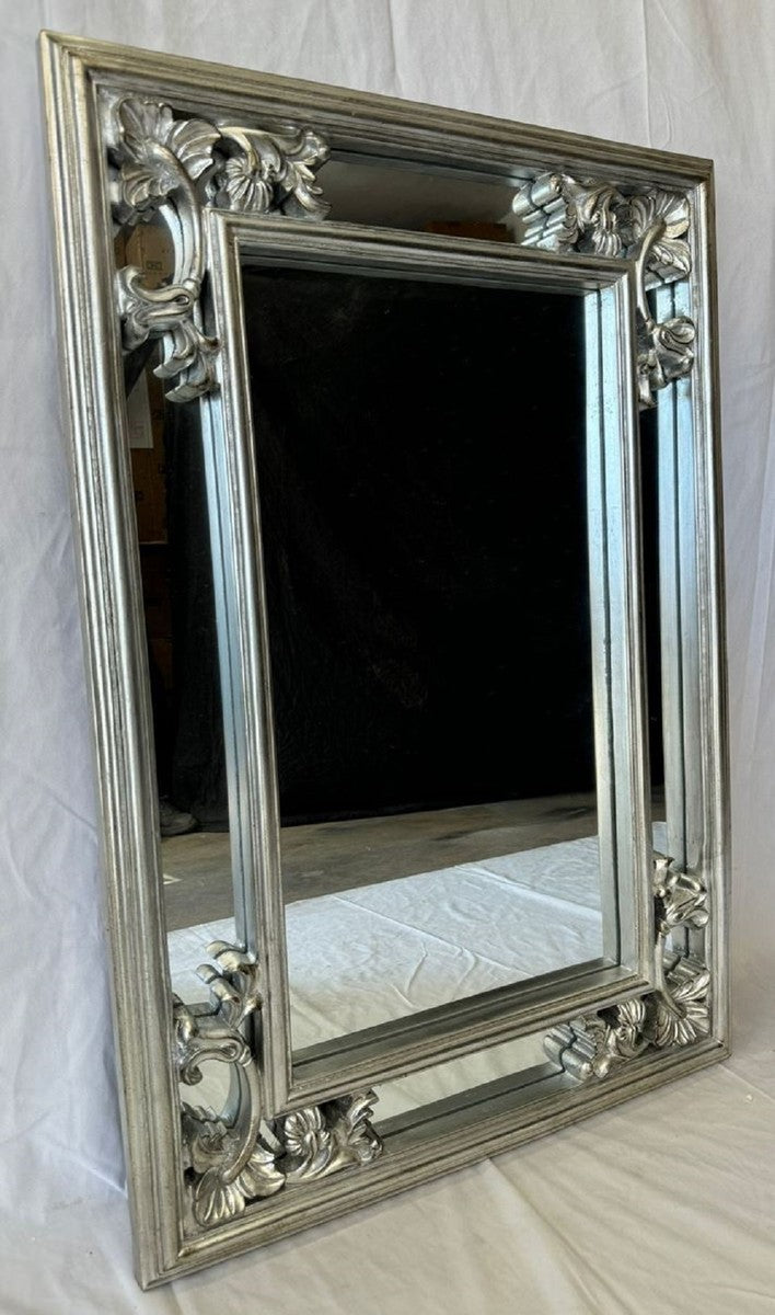 Barock Spiegel Silber H. 98 cm - Barockstil Möbel