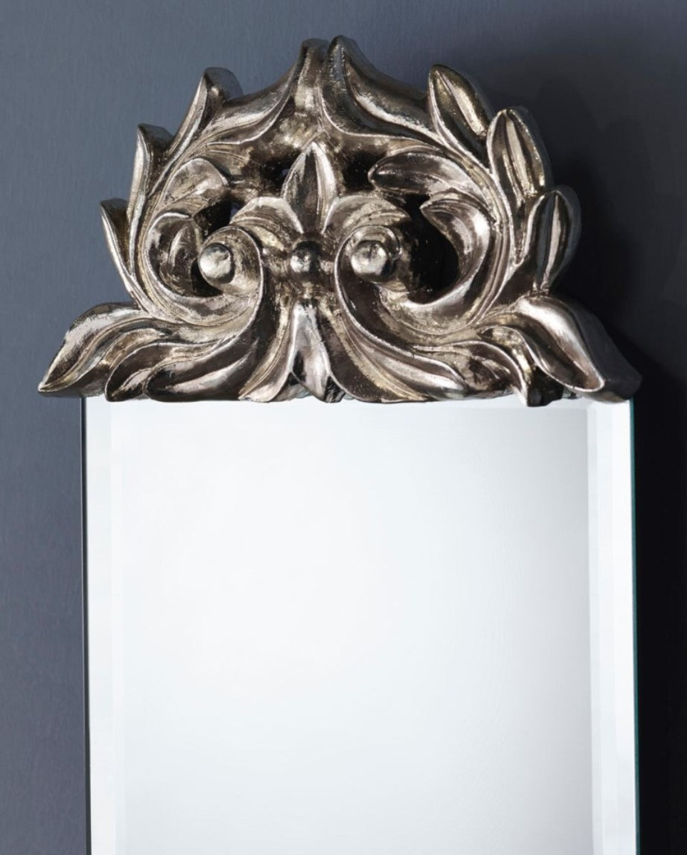 Barock Spiegel Silber 15 x H. 124 cm - Barockstil Möbel & Accessoires