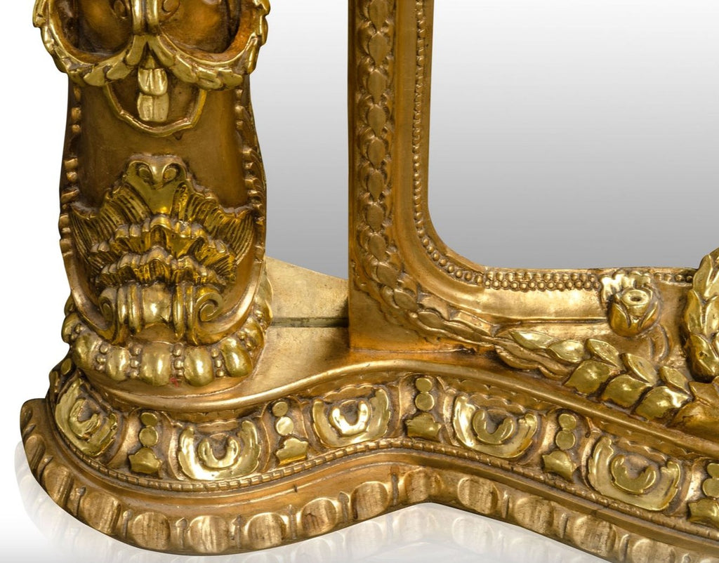 Barock Standspiegel Gold 134 x H. 257 cm - Edel & Prunkvoll