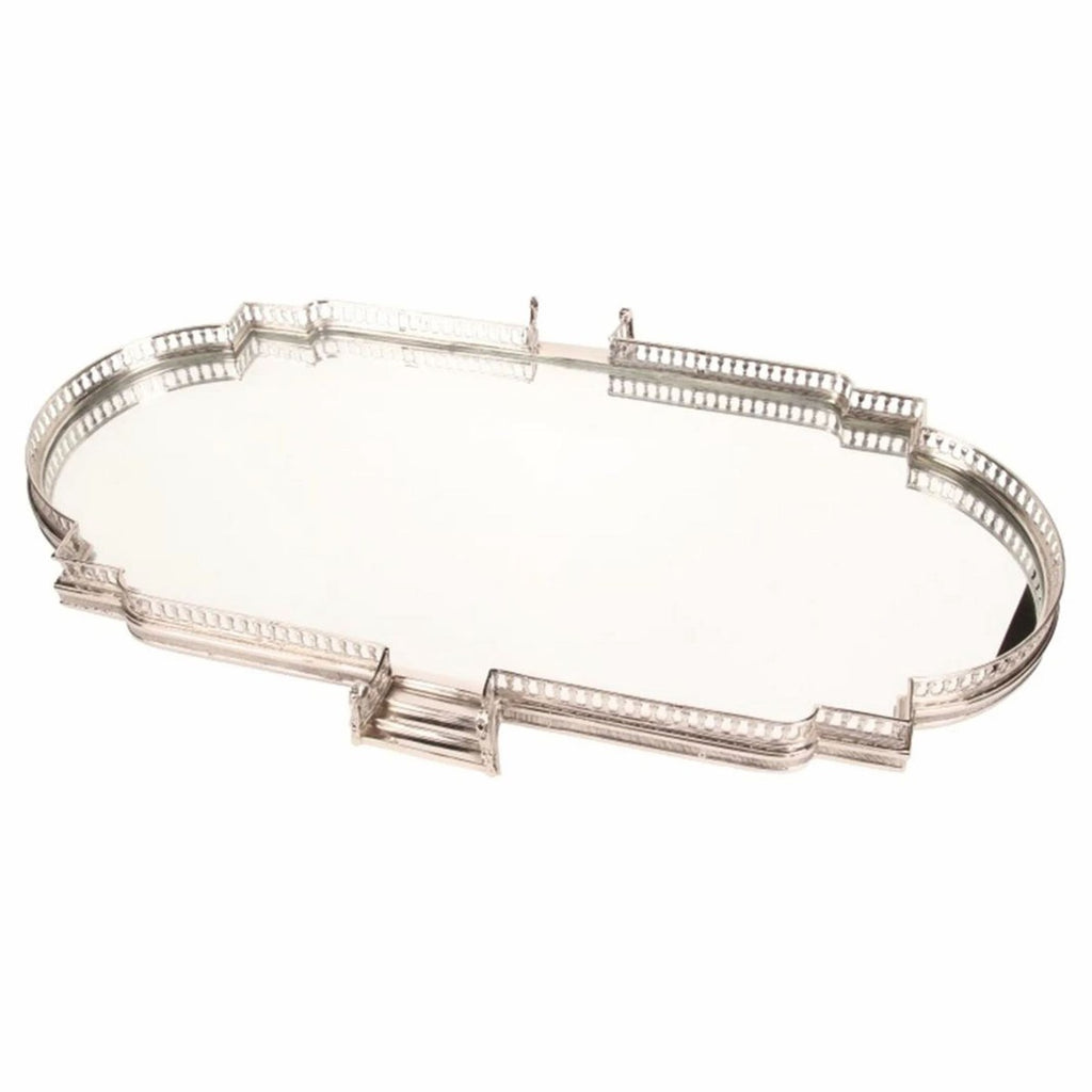 Barock Tablett Silber 85 cm - Barockstil Gastronomie Accessoires