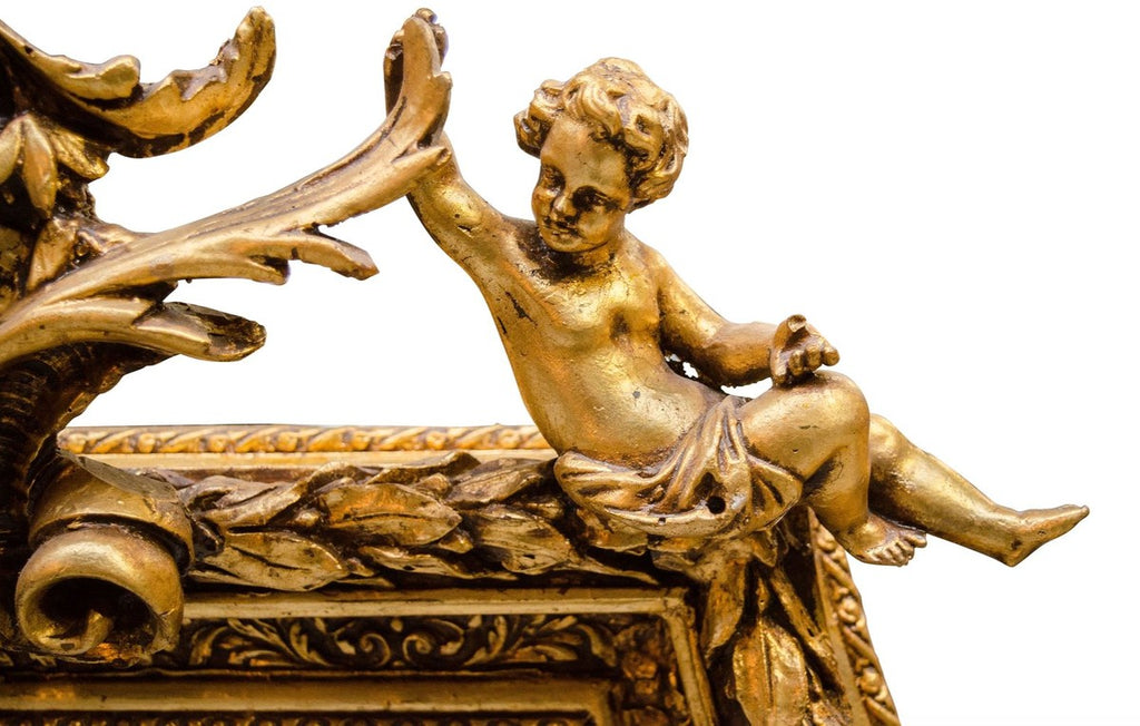 Barock Spiegel mit goldenen Rahmen 100 x H. 175 cm - Antik Stil Möbel