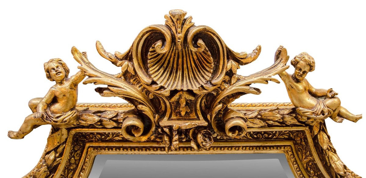 Barock Spiegel mit goldenen Rahmen 100 x H. 175 cm - Antik Stil Möbel