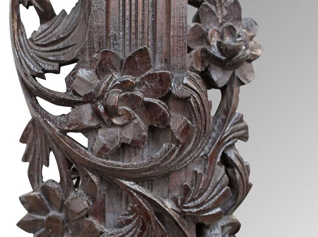 Barock Spiegel / Wandspiegel Dunkelbraun 122 x H. 224 cm - Barockstil Möbel