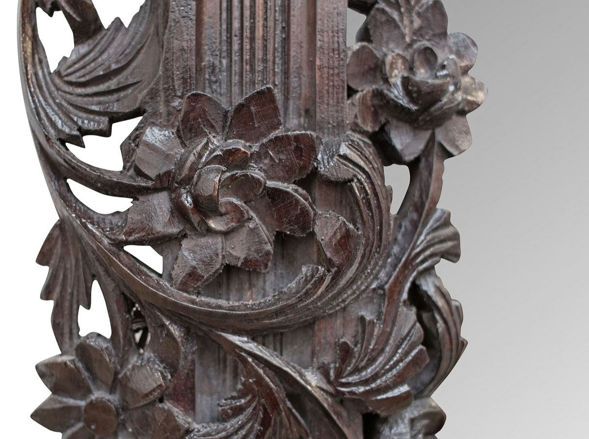 Barock Spiegel / Wandspiegel Dunkelbraun 122 x H. 224 cm - Barockstil Möbel