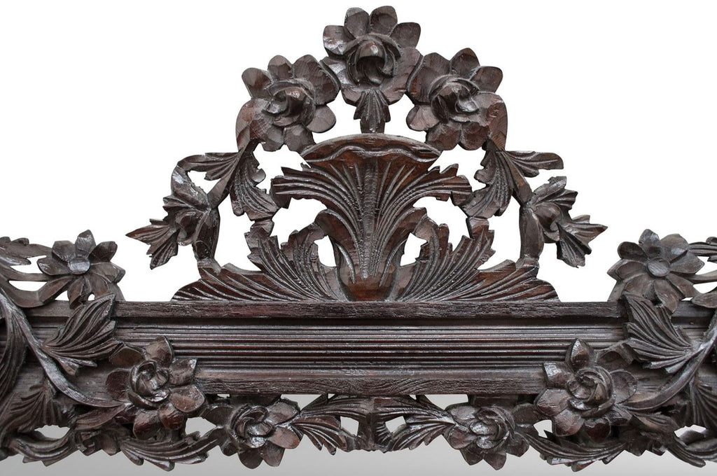 Barock Spiegel / Wandspiegel Dunkelbraun 122 x H. 224 cm - Barockstil Möbel