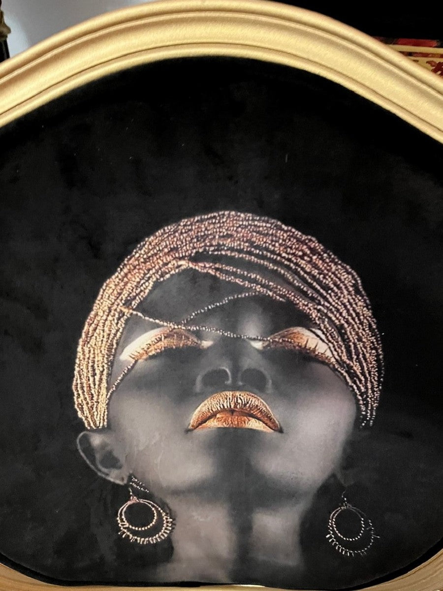 Art Deco Esszimmer Stuhl Schwarz / Weiß / Mehrfarbig / Gold - Art Deco Massivholz Stuhl - Art Deco Esszimmermöbel - Art Deco Möbel - Art Deco Einrichtung - Möbel im Art Deco Stil