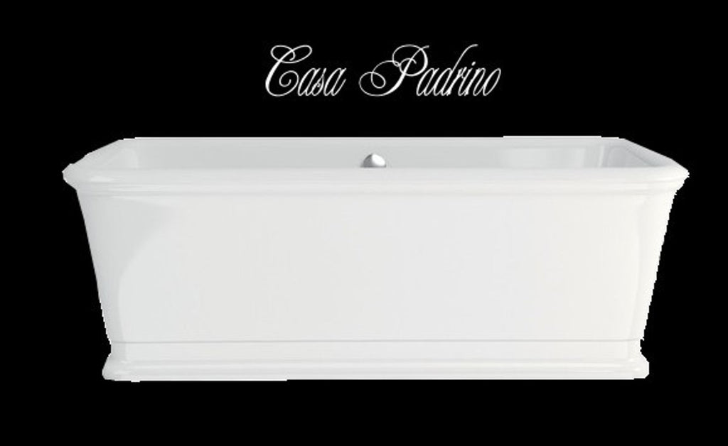 Badewanne freistehend rechteckig 1800mm BLon - Freistehende Retro Antik Badewanne