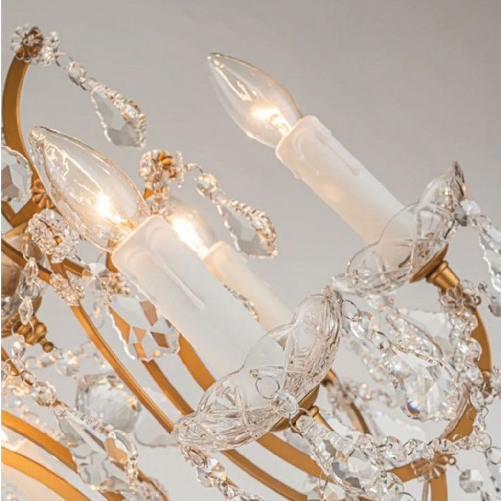 Barock Kristall Stehleuchte Gold H. 175 cm - Barock Kristall Leuchten