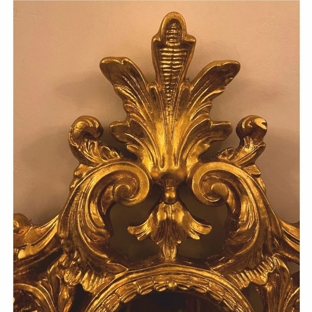 Barock Spiegel Gold H. 64 cm - Barockstil Wandspiegel
