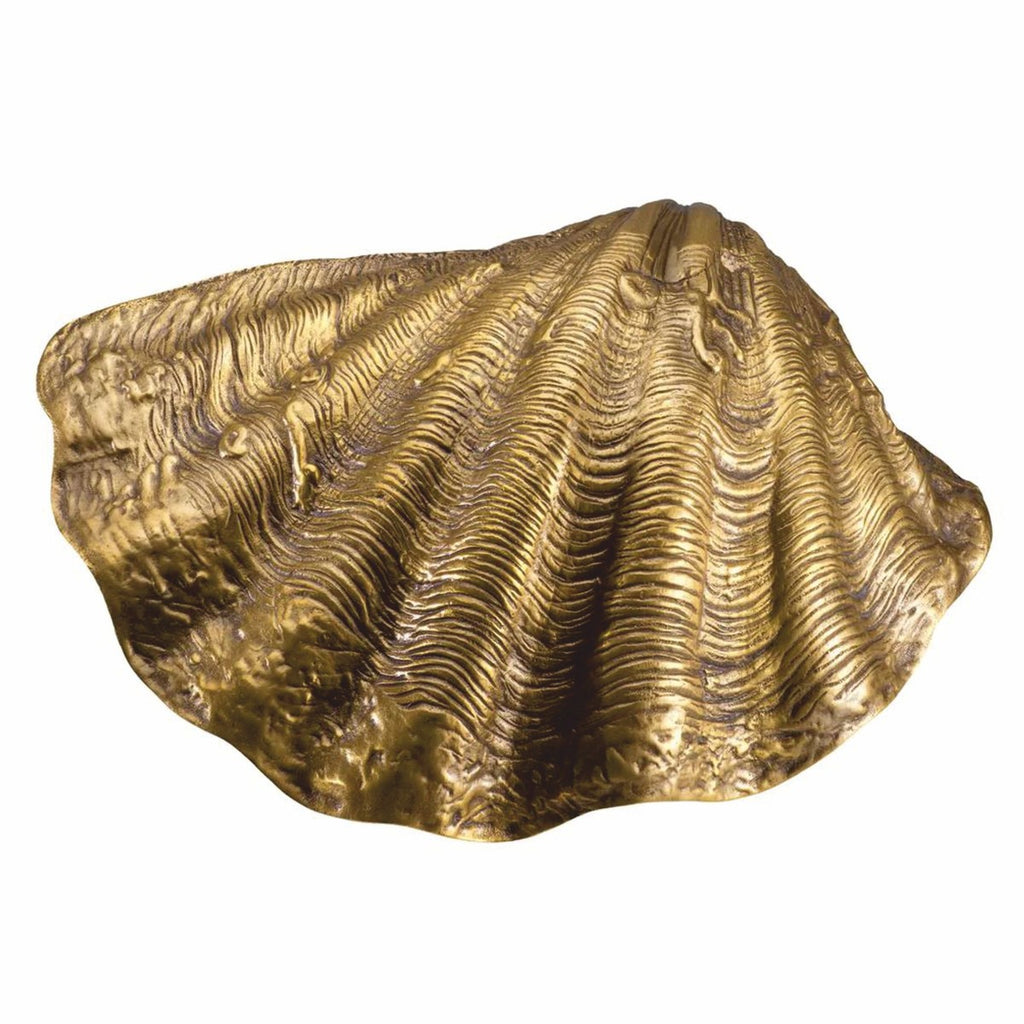 Luxus Deko Objekt in Muschelform Vintage Messing 32 cm - Deko Accessoires