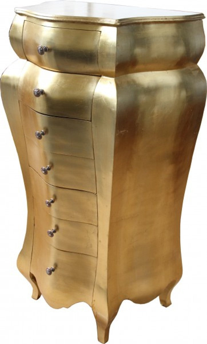 Barock Kommode Gold Antik-Look 131 x 68 x 46 cm - Antik Stil