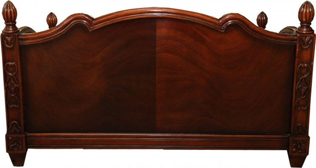 Barock Luxus Hunde & Katzen Sofa aus massivem Eichenholz Braun - Hundebett Katzenbett - Limited Edition