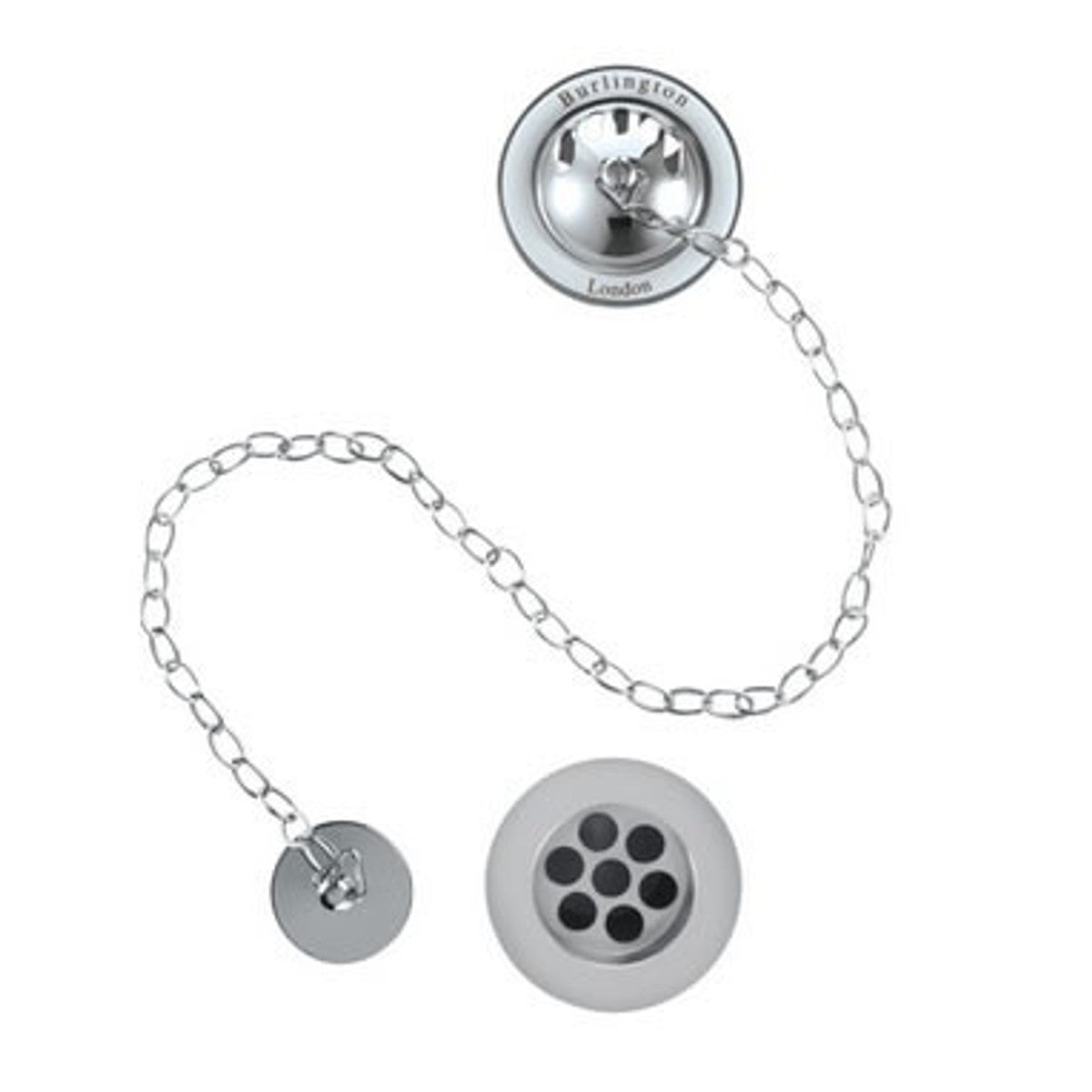 Ab und Überlauf System Chrom für freistehende Badewannen